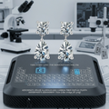 Asscher-Cut & Pear-Cut Moissanite Dual-Facet Drop Earrings | Ethereal Design | TARA AYARH LUNE