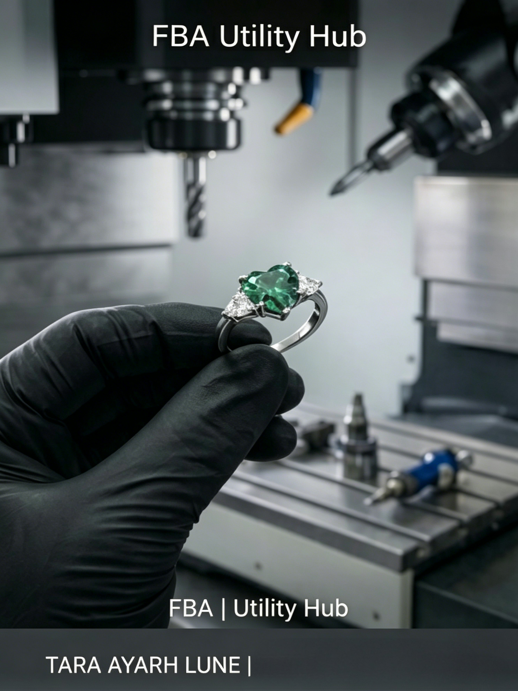 2.4ct Heart Cut Moissanite Trilogy Ring | Nexus Heart Scientific Romance Edition | TARA AYARH LUNE