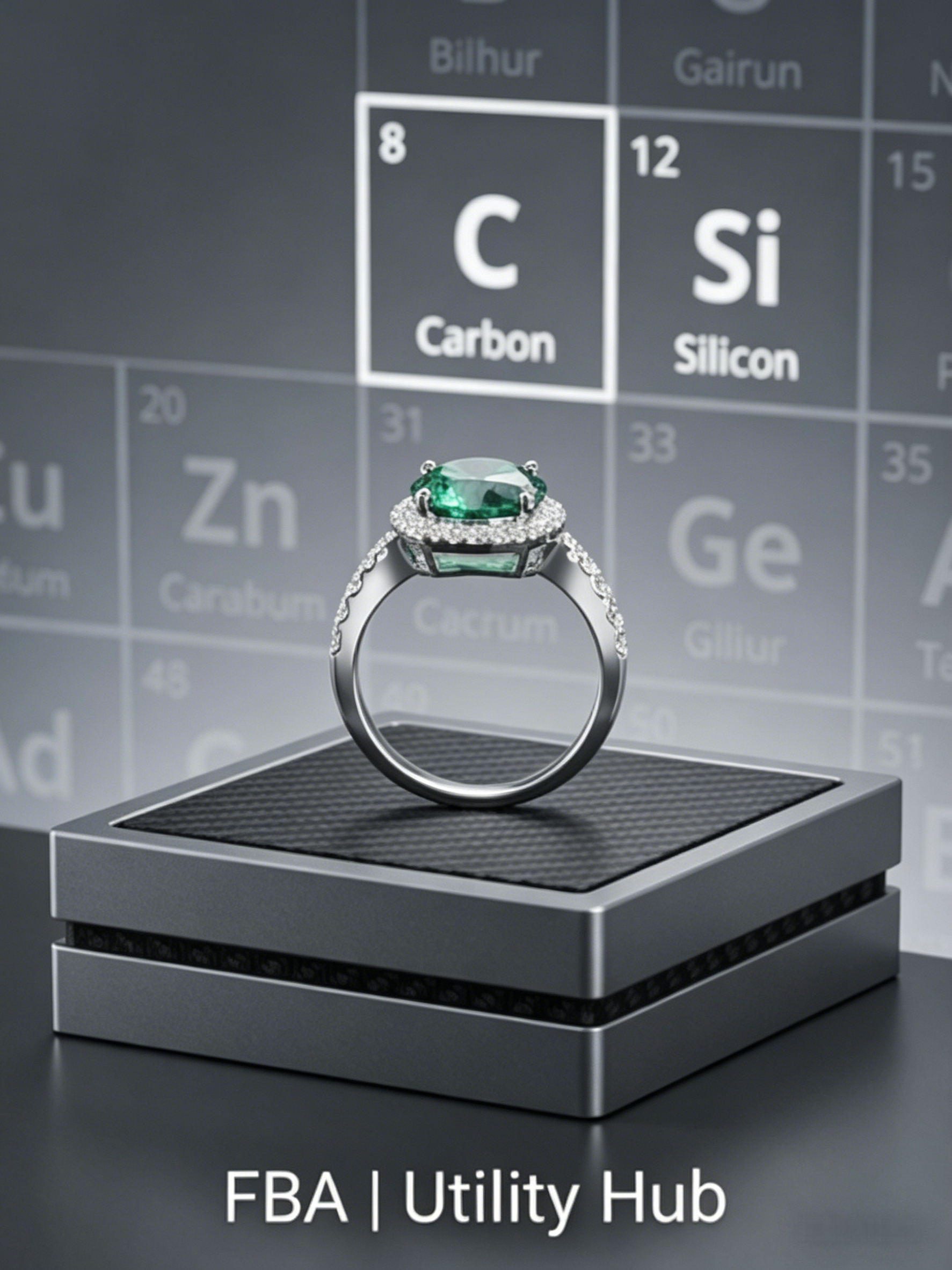 3ct Brilliant Cut Moissanite Classic Halo Ring | Luminous Scientific Radiance Edition | TARA AYARH LUNE