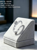 Adjustable Moissanite Wedding Ring | Versa-Glow One-Size Promise Band | TARA AYARH LUNE