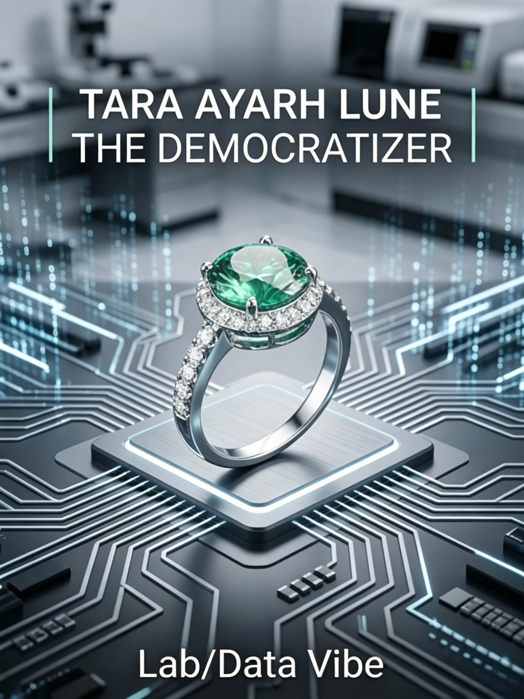 3ct Brilliant Cut Moissanite Classic Halo Ring | Luminous Scientific Radiance Edition | TARA AYARH LUNE