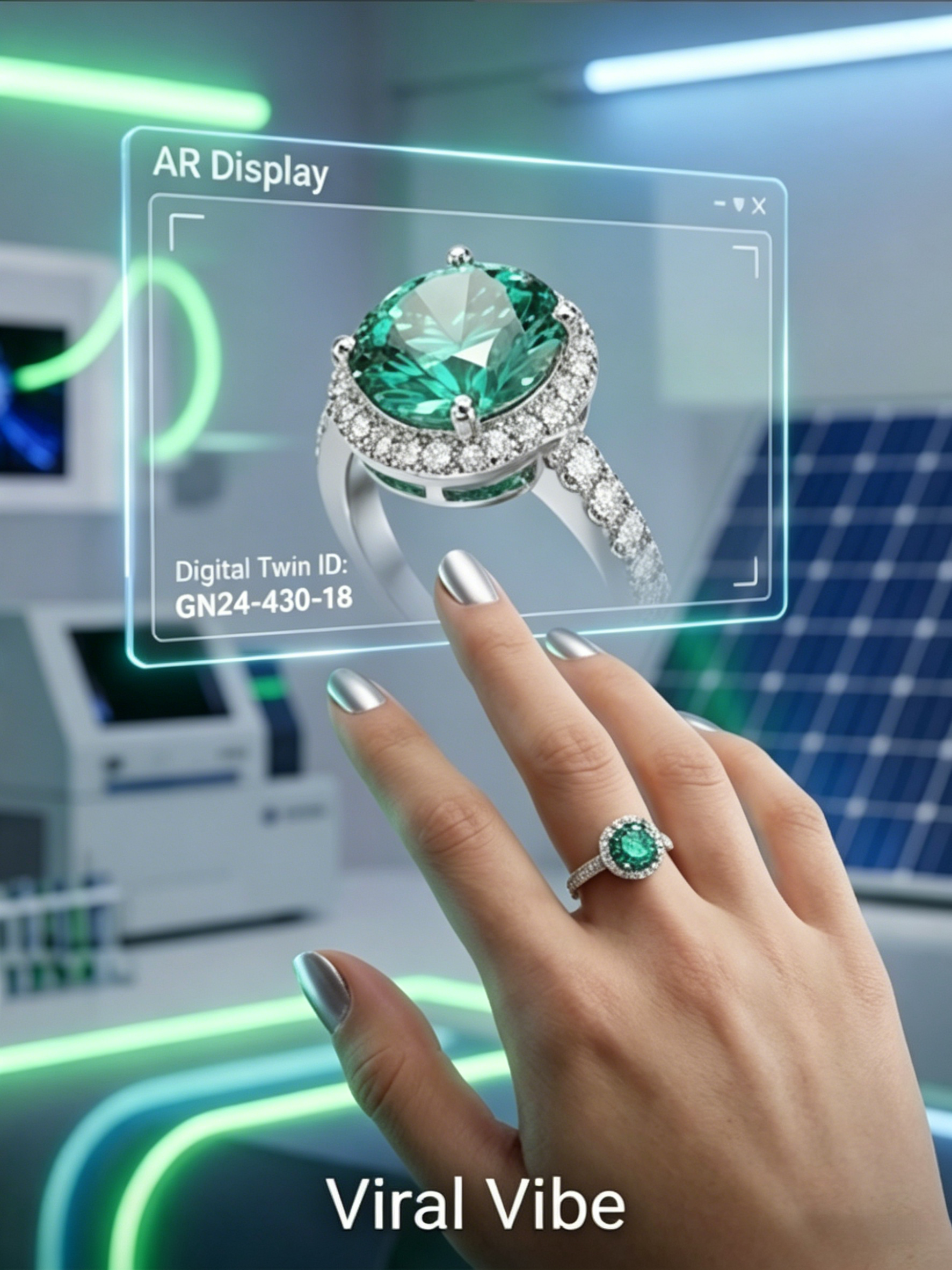 3ct Brilliant Cut Moissanite Classic Halo Ring | Luminous Scientific Radiance Edition | TARA AYARH LUNE