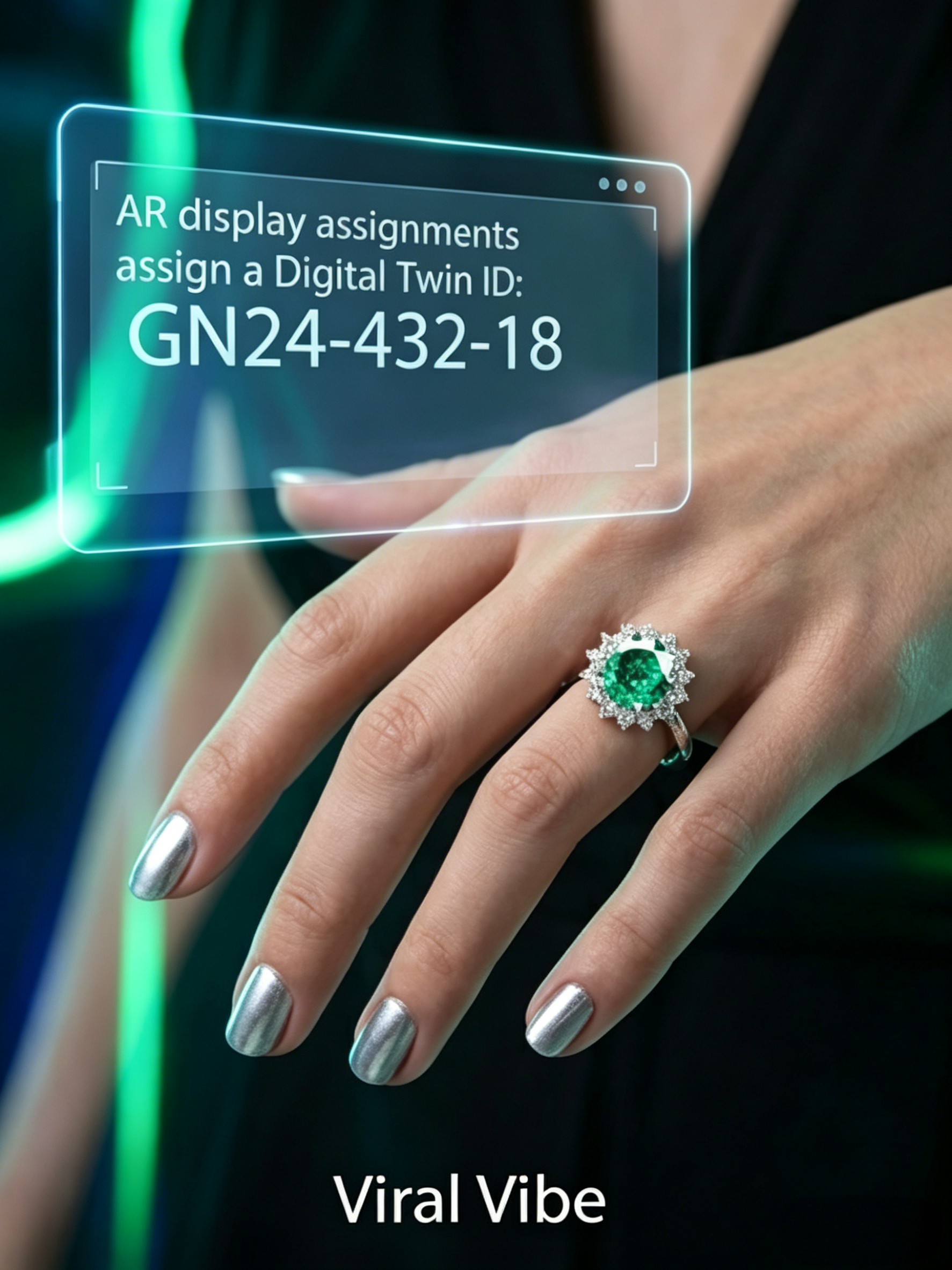5ct Green Moissanite Sunflower Halo Statement Ring | Solaris Empress High-Voltage Lab | TARA AYARH LUNE