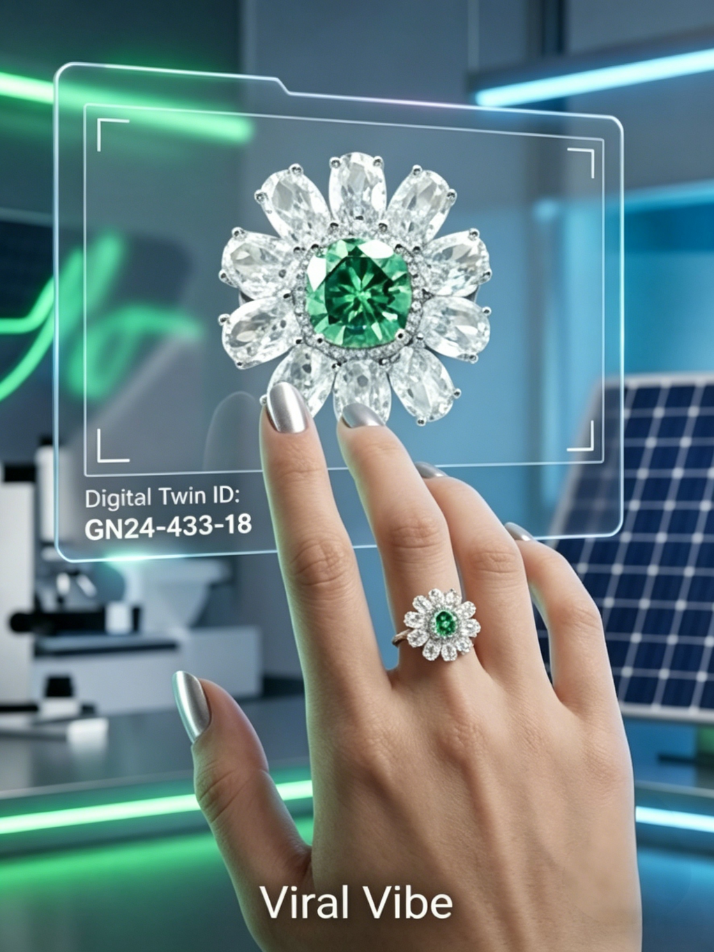 3.5ct Cushion Cut Moissanite Floral Halo Ring | Royal Bloom High-Definition Radiance | TARA AYARH LUNE