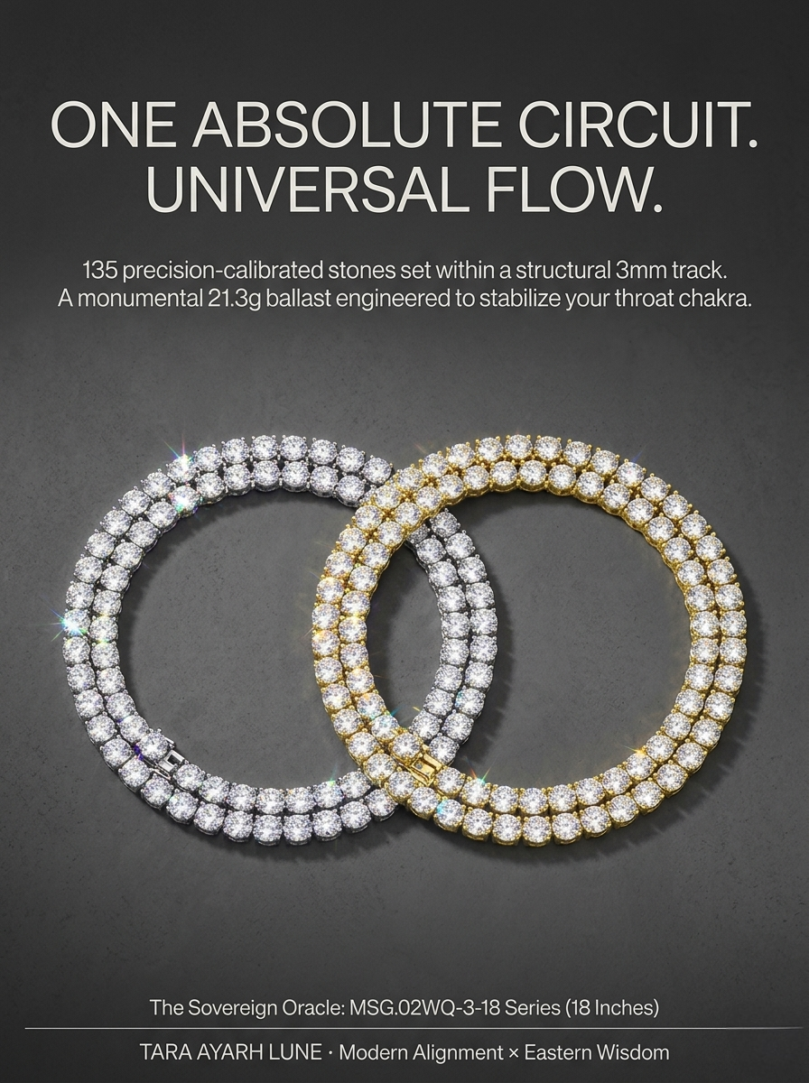 3mm Bold Moissanite Tennis Chain | Sovereign Oracle | TARA AYARH LUNE