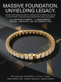 3mm Bold 2ct Moissanite 7-Inch Tennis Bracelet | Grand Vault | TARA AYARH LUNE