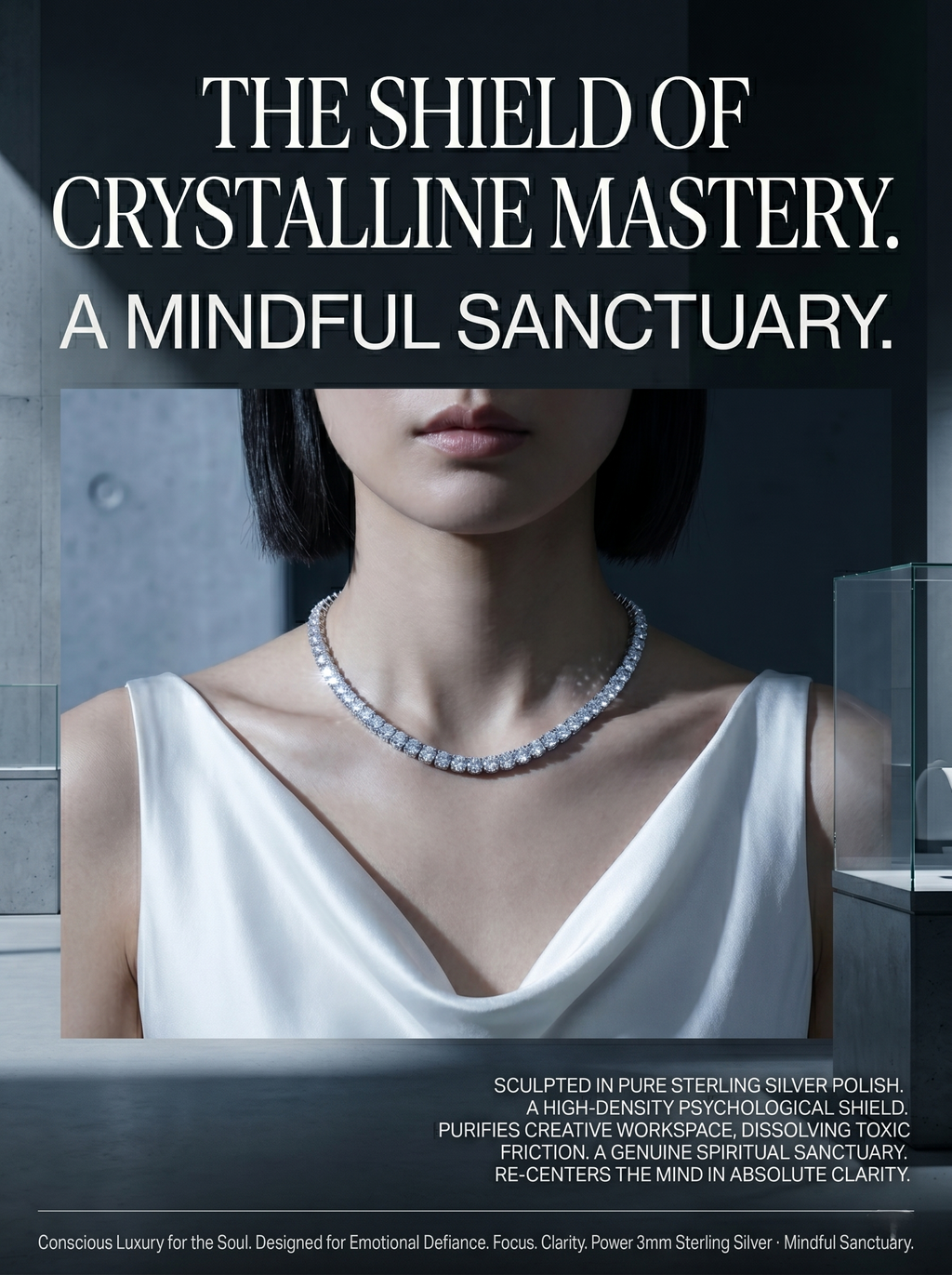 4mm Bold Moissanite 24-Inch Tennis Chain | Empire Circuit | TARA AYARH LUNE