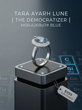 4ct Pear-Cut Moissanite Double Halo Ring | Goddess Teardrop Radiance | TARA AYARH LUNE