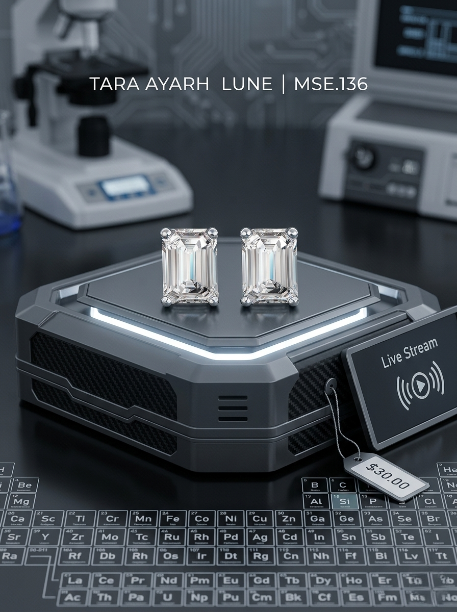 2ctw Emerald Cut Moissanite Stud Earrings | Classic 18K Gold Plated Editions | TARA AYARH LUNE