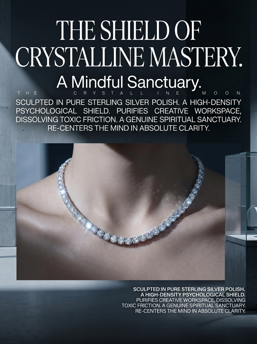 3mm Bold Moissanite Tennis Chain | Sovereign Oracle | TARA AYARH LUNE