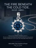 3ct Round-Cut Moissanite Pendant Necklace | Solar Bloom | TARA AYARH LUNE