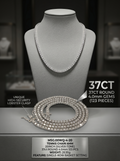 4mm Bold Moissanite Tennis Chain | Sovereign Empire | TARA AYARH LUNE