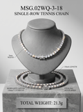 3mm Bold Moissanite Tennis Chain | Sovereign Oracle | TARA AYARH LUNE