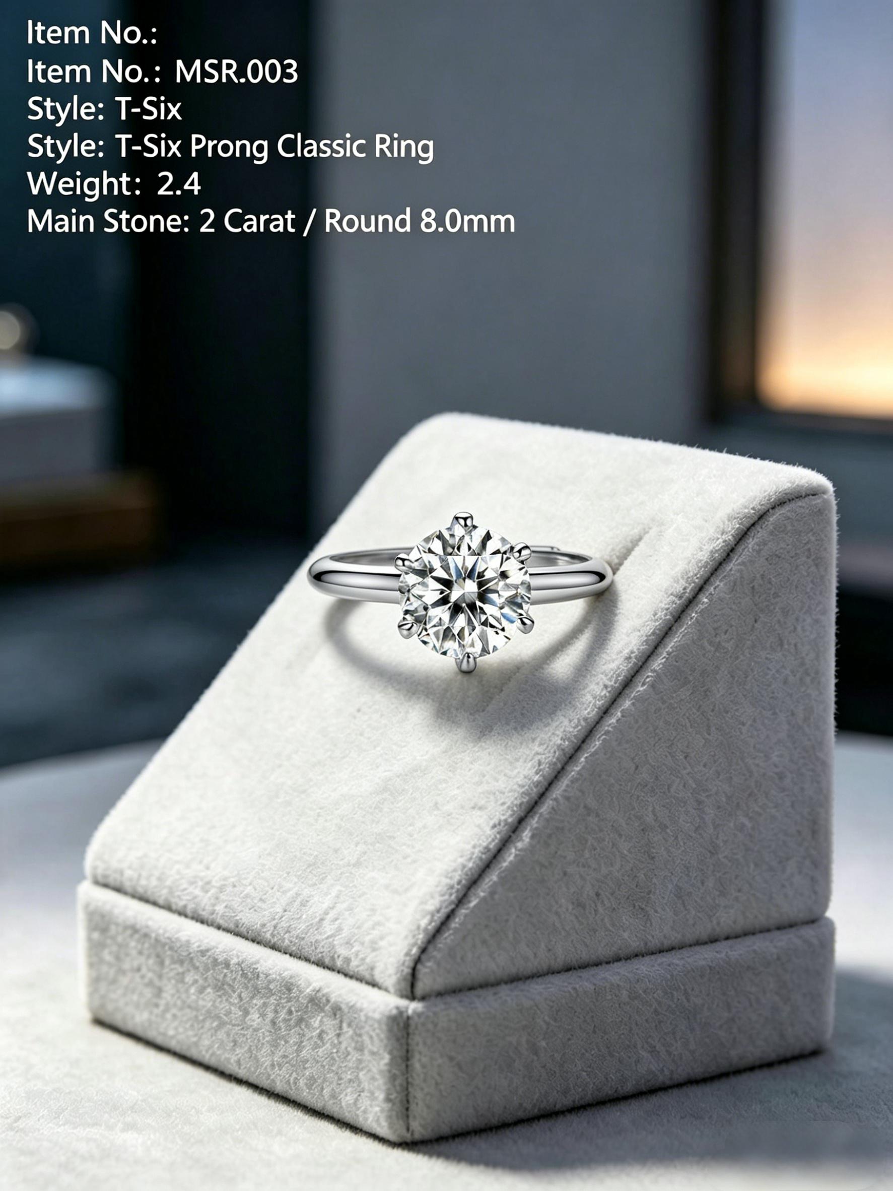 Adjustable Moissanite Wedding Ring | Versa-Glow One-Size Promise Band | TARA AYARH LUNE