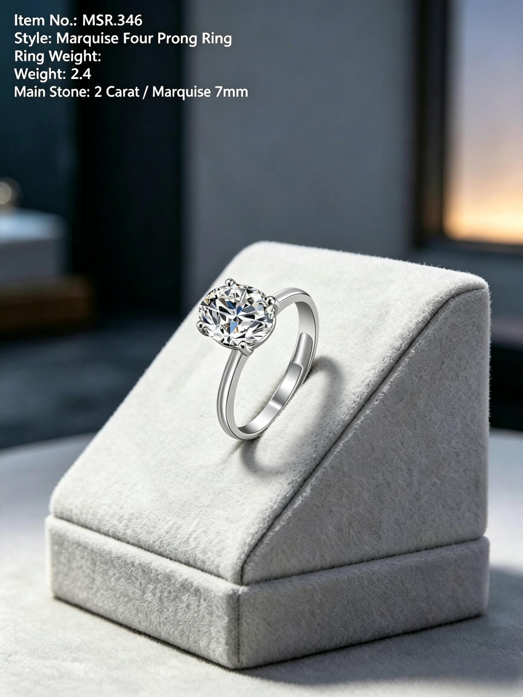 Adjustable Moissanite Wedding Ring | Versa-Glow One-Size Promise Band | TARA AYARH LUNE
