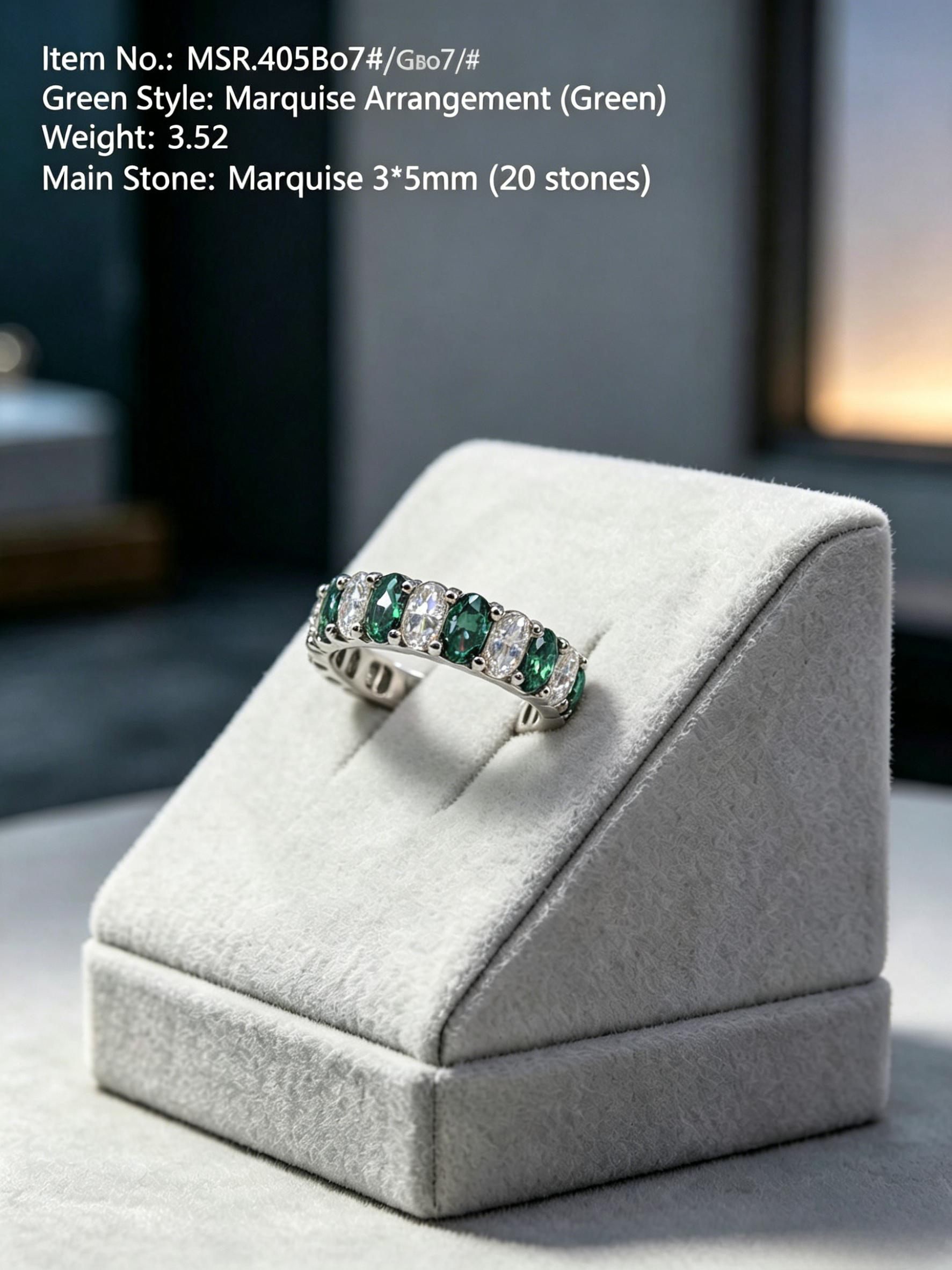 Colorful Moissanite Wedding Band | Chroma Eternity Anniversary Stacking Ring | TARA AYARH LUNE