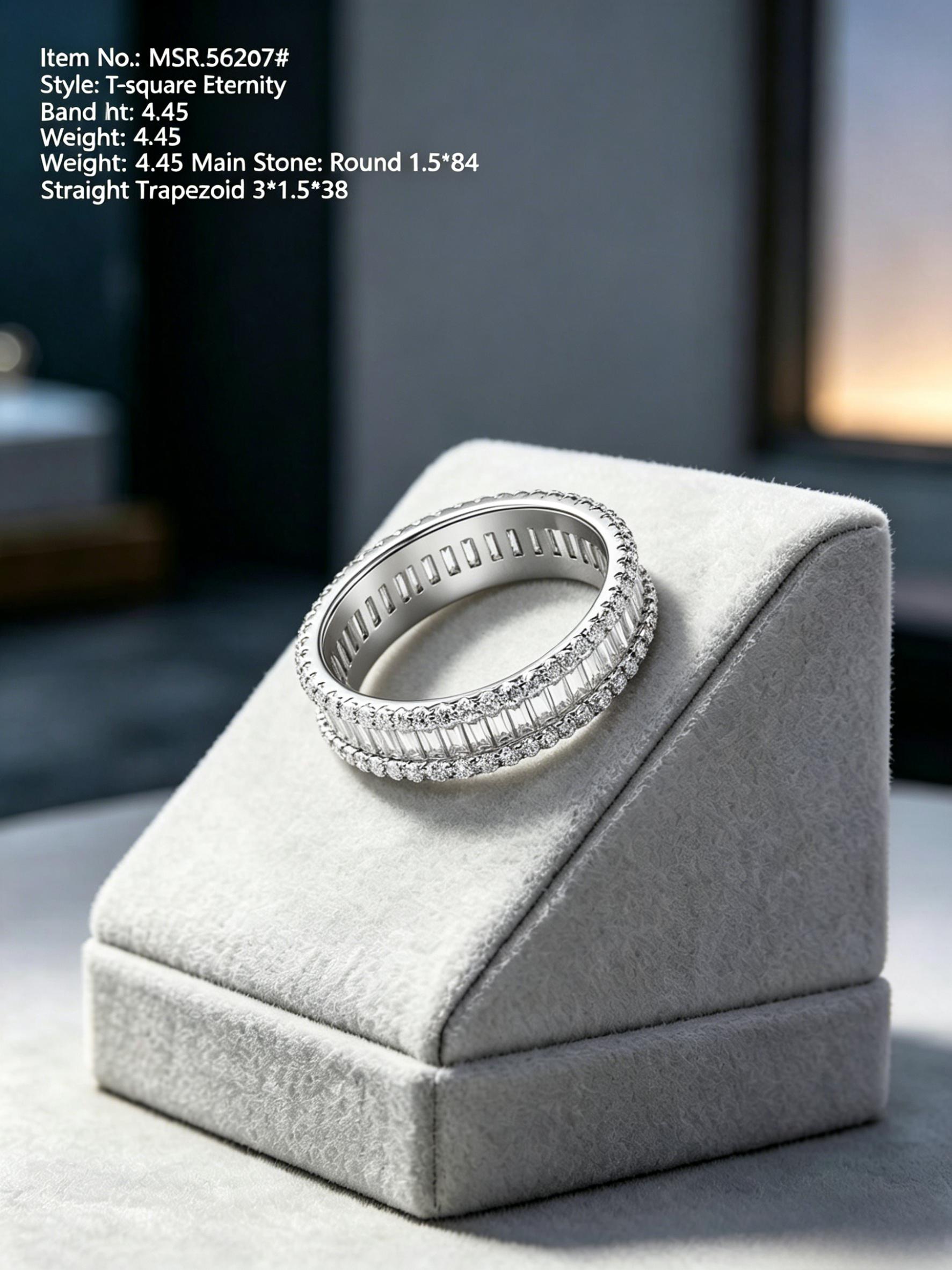 Colorful Moissanite Wedding Band | Chroma Eternity Anniversary Stacking Ring | TARA AYARH LUNE