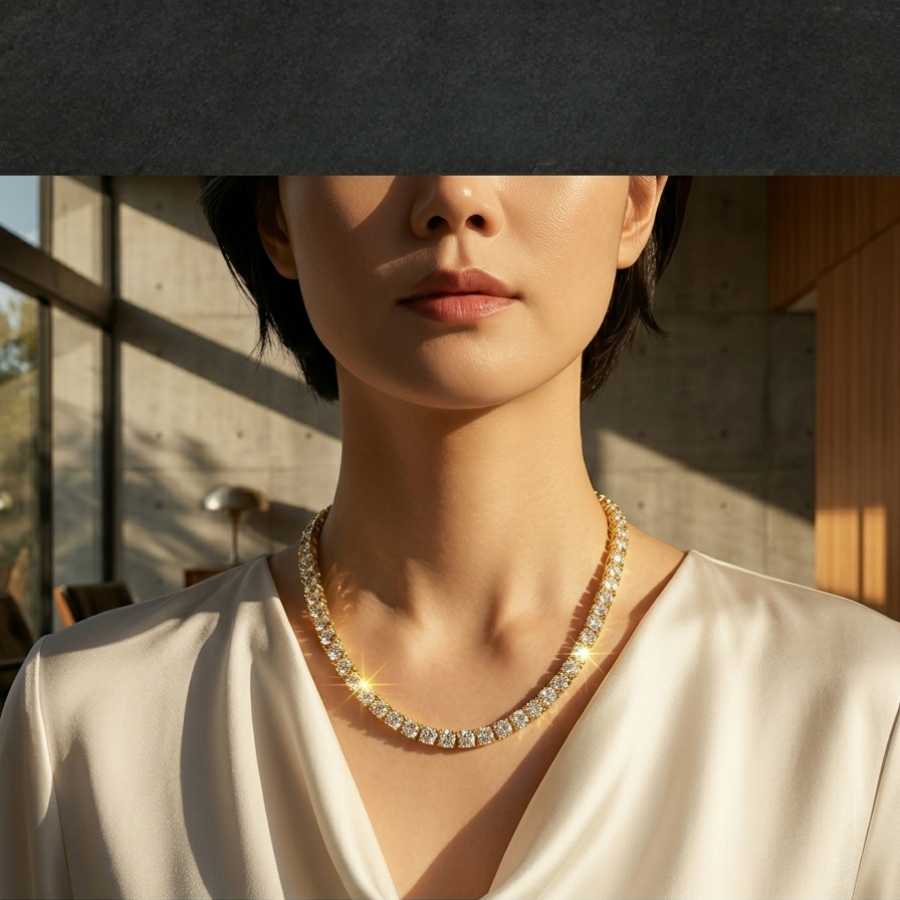 4mm Bold Moissanite Tennis Chain | Sovereign Empire | TARA AYARH LUNE