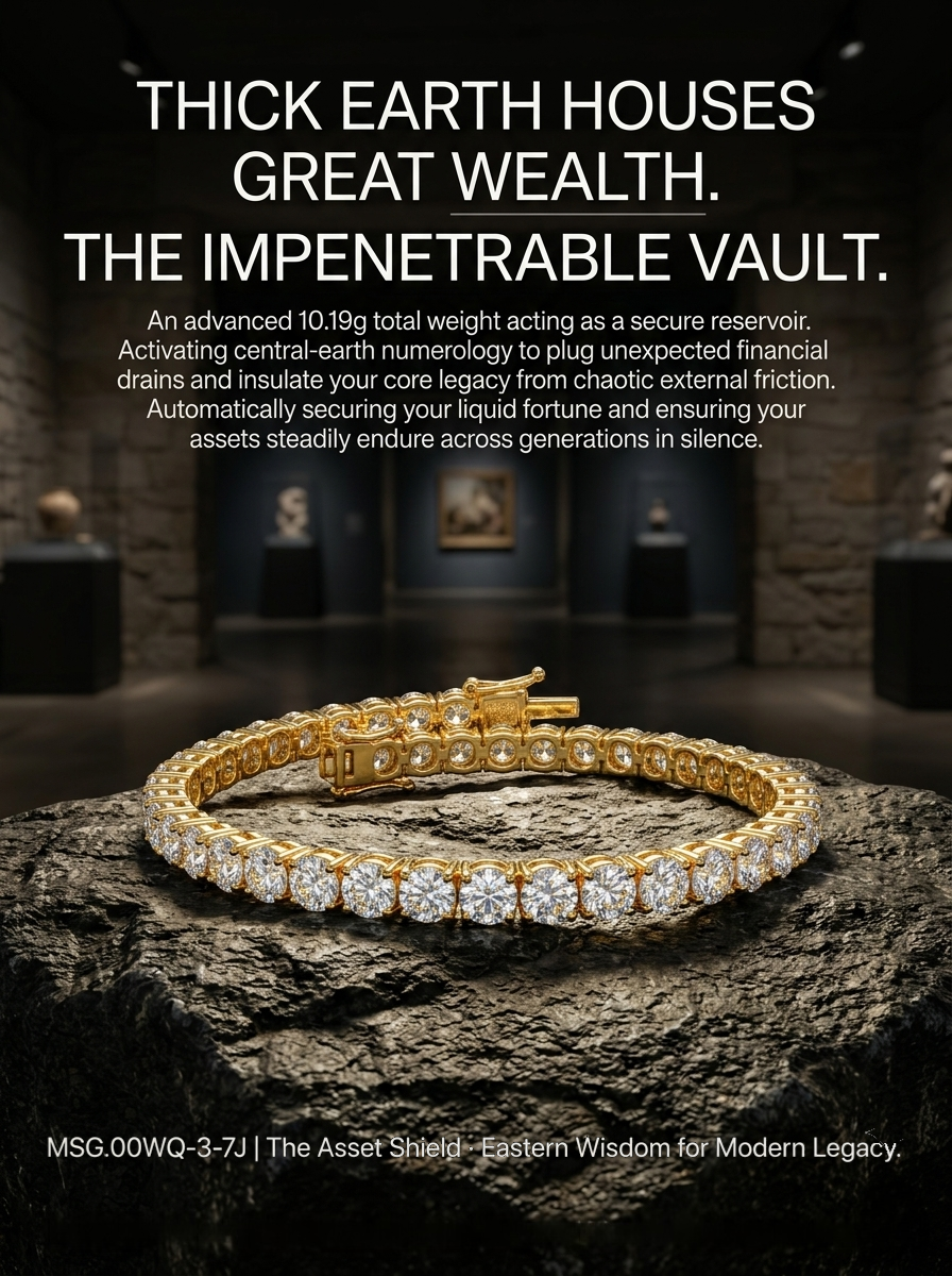 Bold moissanite tennis bracelet editorial — thick earth guards great wealth | TARA AYARH LUNE
