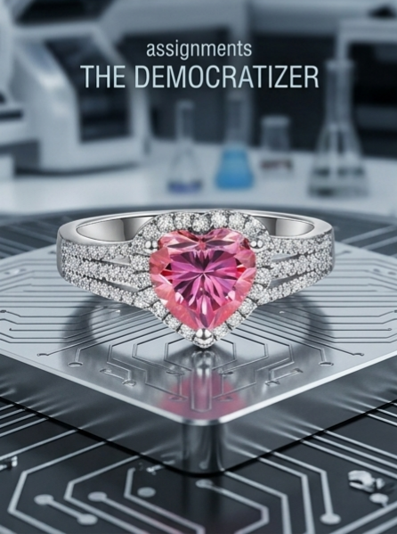 2ct heart-cut pink moissanite halo ring — candy pink, radiant halo setting | TARA AYARH LUNE
