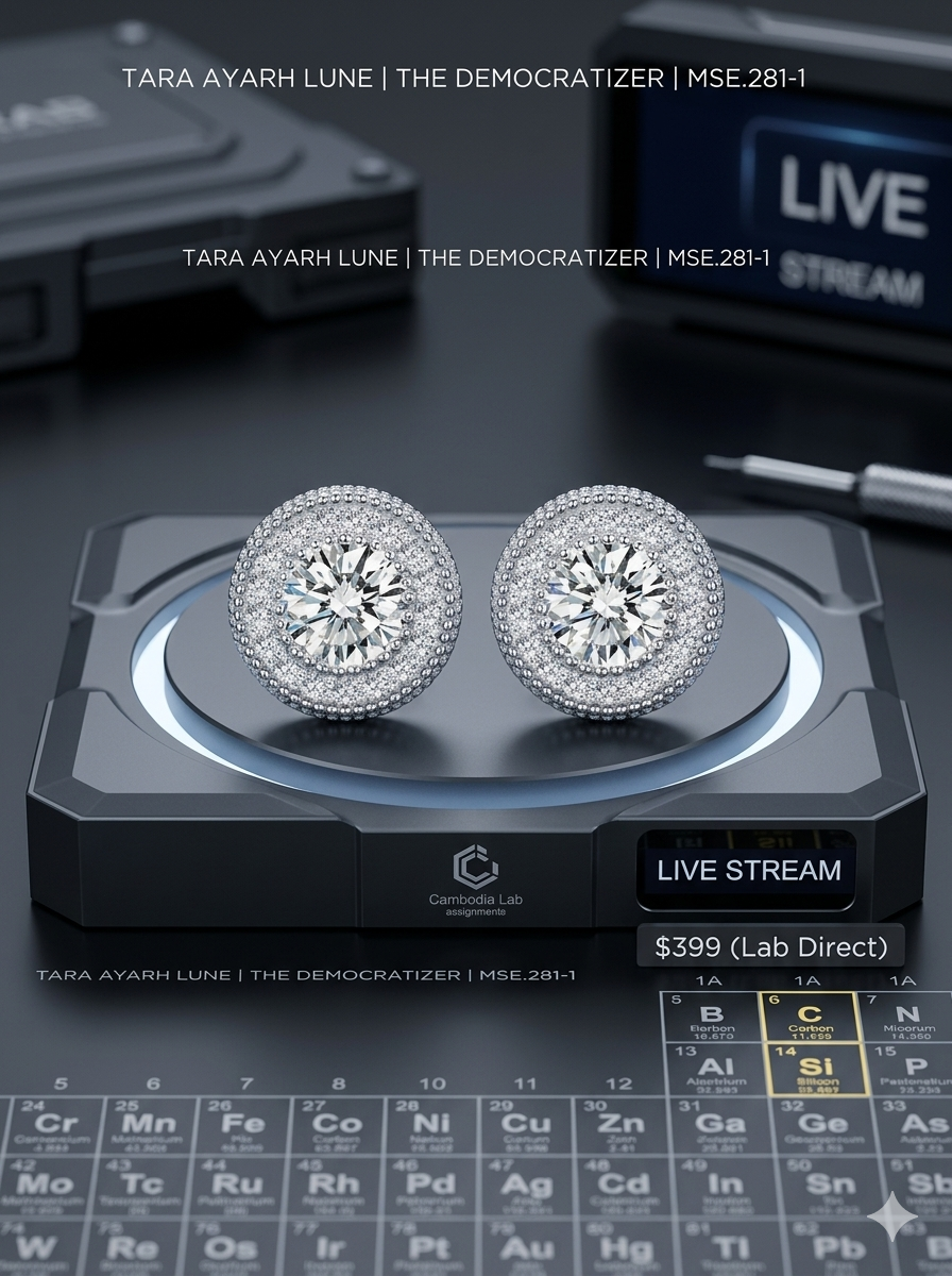 2ctw multi-layer moissanite cake stud earrings — classic silver, 360° micro-pavé radiance | TARA AYARH LUNE
