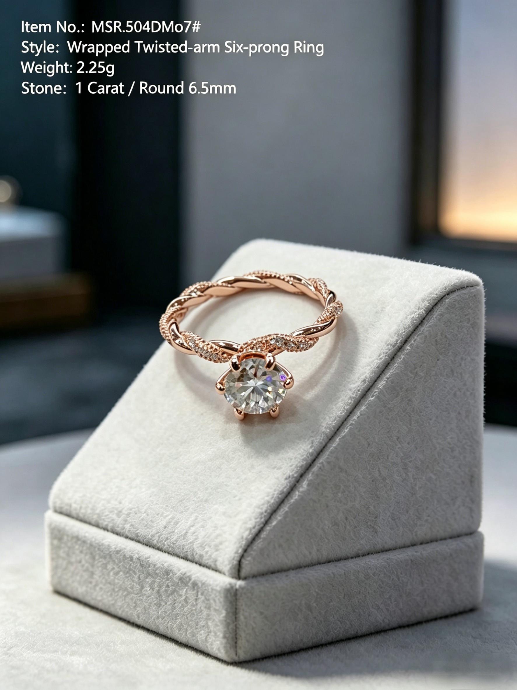 Moissanite eternity band MSR504 — white silver, round brilliant full eternity | TARA AYARH LUNE