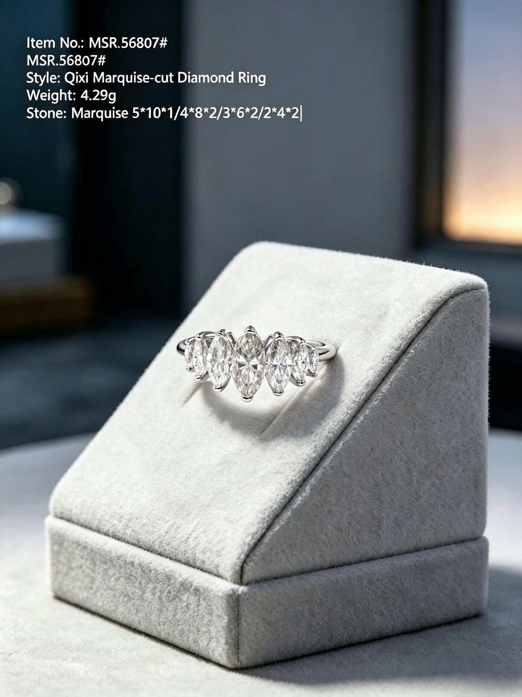 Moissanite eternity band MSR568 — white silver, bold statement eternity | TARA AYARH LUNE