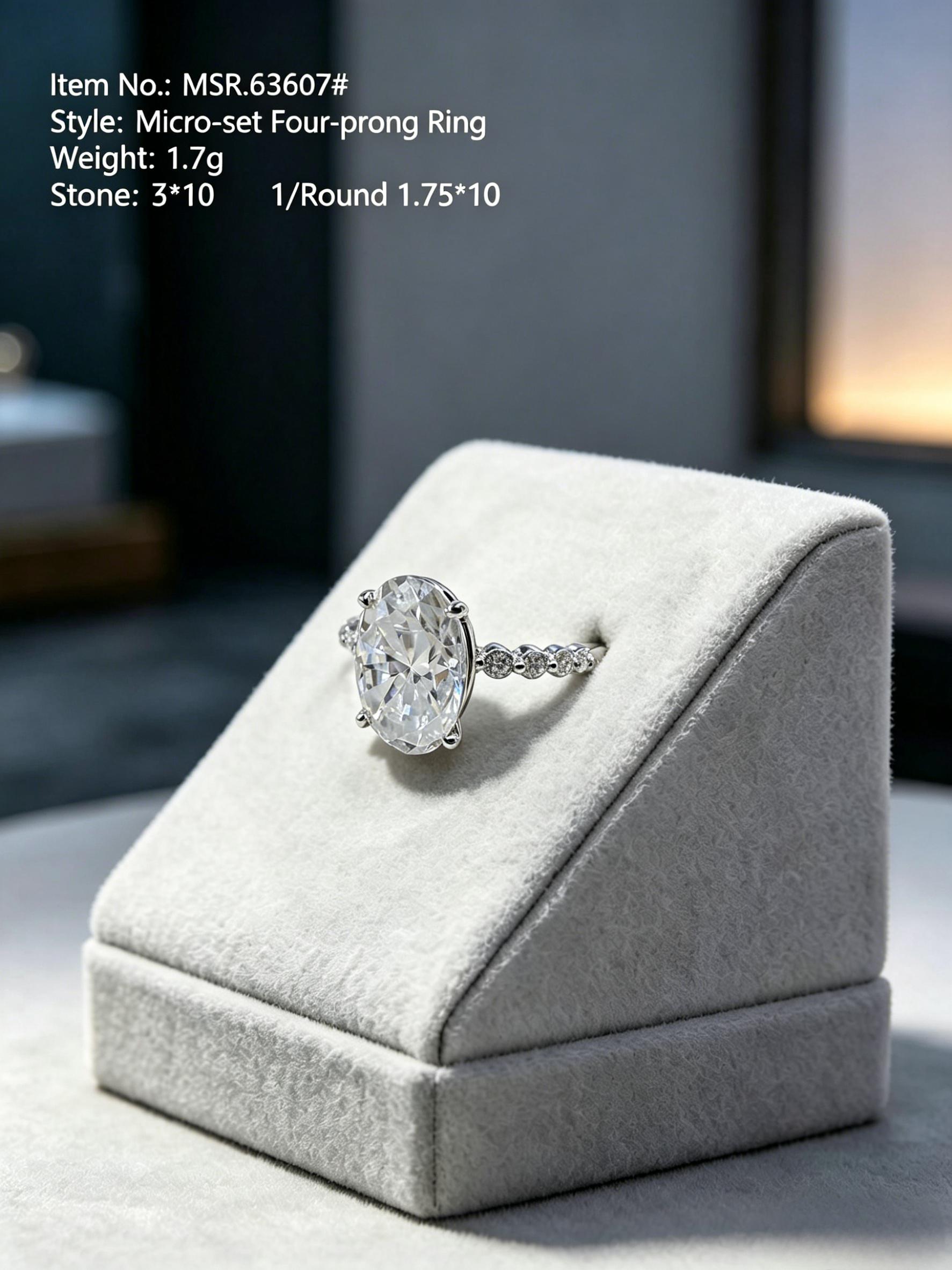 Moissanite eternity band MSR636 — white silver, conflict-free S925 silver | TARA AYARH LUNE