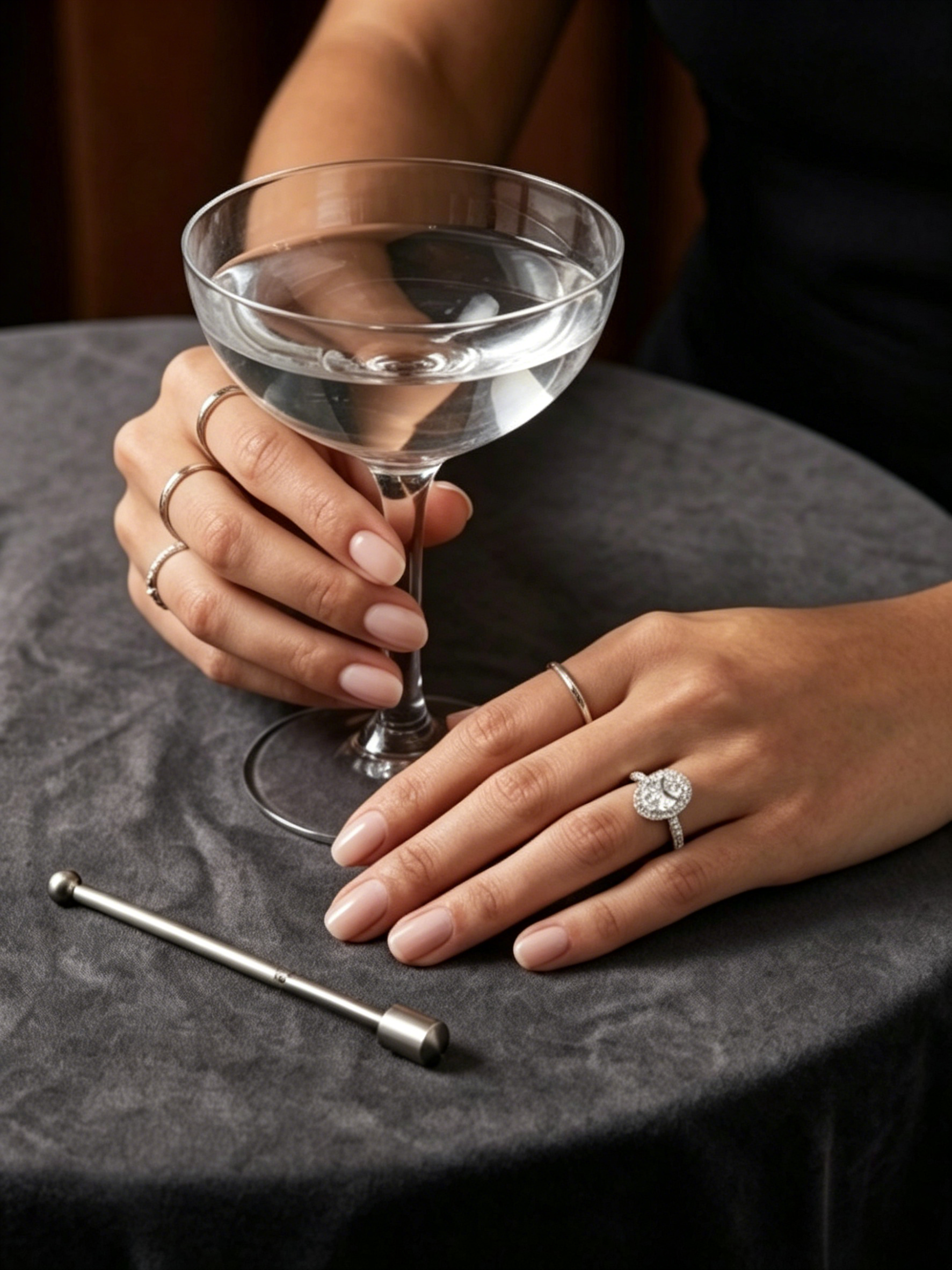 3ct oval moissanite halo ring side view — micropavé halo and pavé band, 360-degree sparkle | TARA AYARH LUNE