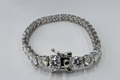3mm moissanite tennis bracelet display — MSG.02WQ-3-6, 6-inch silver | TARA AYARH LUNE